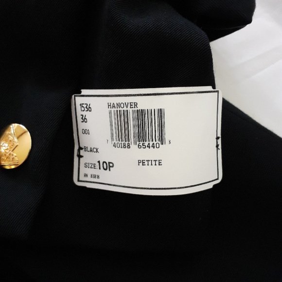 Austin Reed Black Wool Hanover Blazer 10P NWT New with Tags - Picture 8 of 14